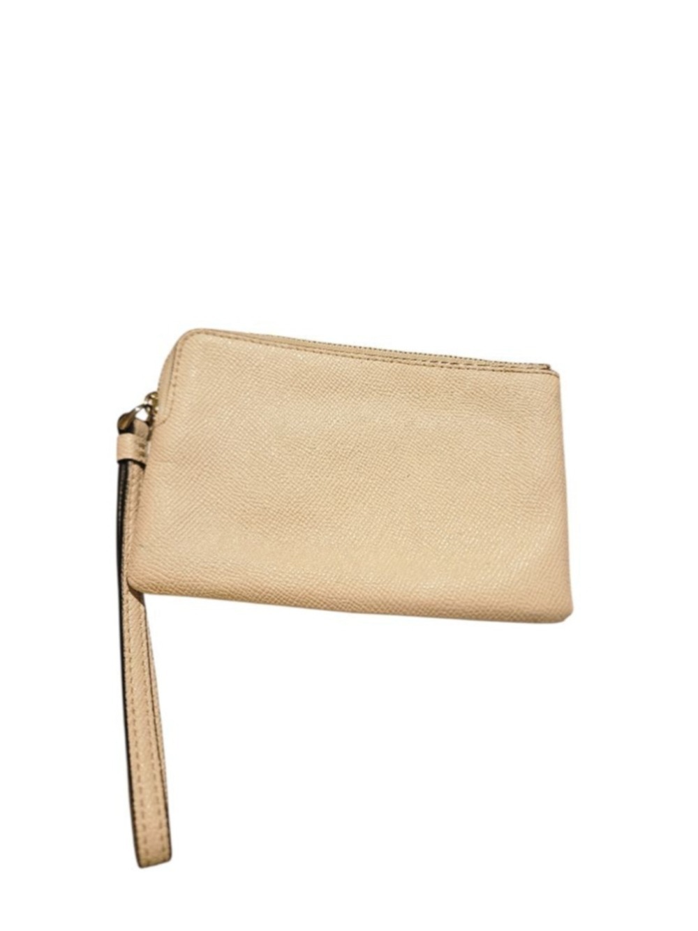 Coach Beige Leather Wristlet One Size - Picture 3 of 16